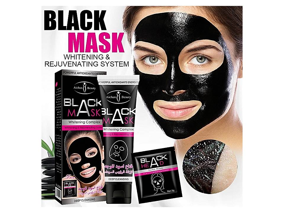 Masque noire visage