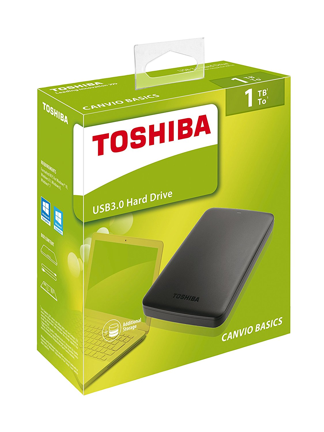 Disque dur externe portable 1To Canvio Basics Toshiba