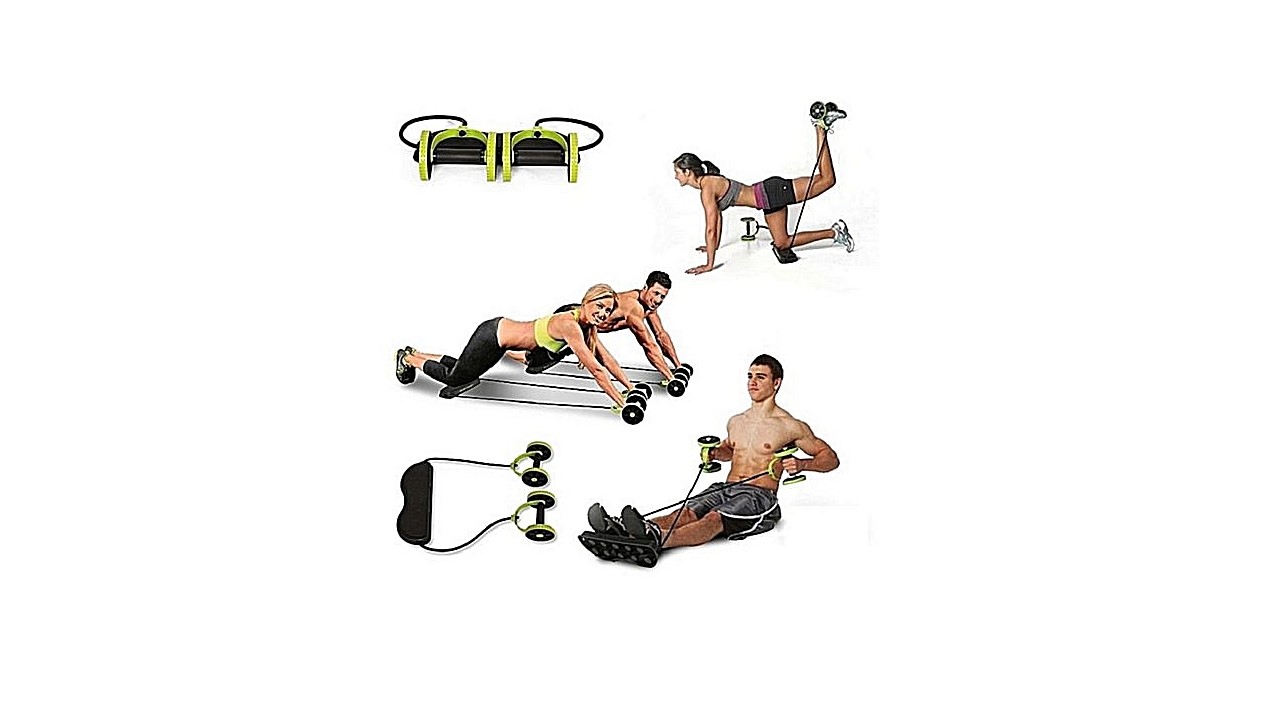 Revoflex Xtreme Double Roue - Exercice Abdominal - Vert