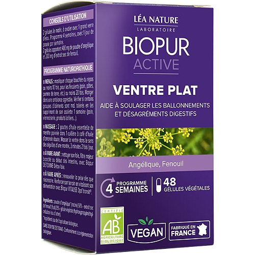 Gélules végétales Ventre plat - Biopour