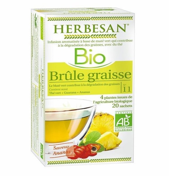 Herbesan Bio Infusion Brûle Graisse 20 sachets