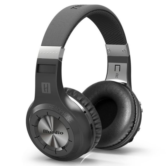 Casque bluetooth Bluedio H+ Turbine avec Mic, support micro-SD / Radio FM - Noir