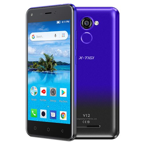 X-TIGI V12 Double SIM - Ecran5.0 "- ROM 8GB - RAM 1GB - 2800mAh - 5/2MPX - Bleu