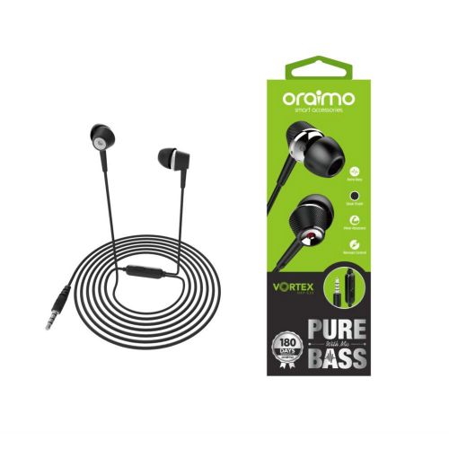 Oraimo Pure Bass Ecouteur – Noir