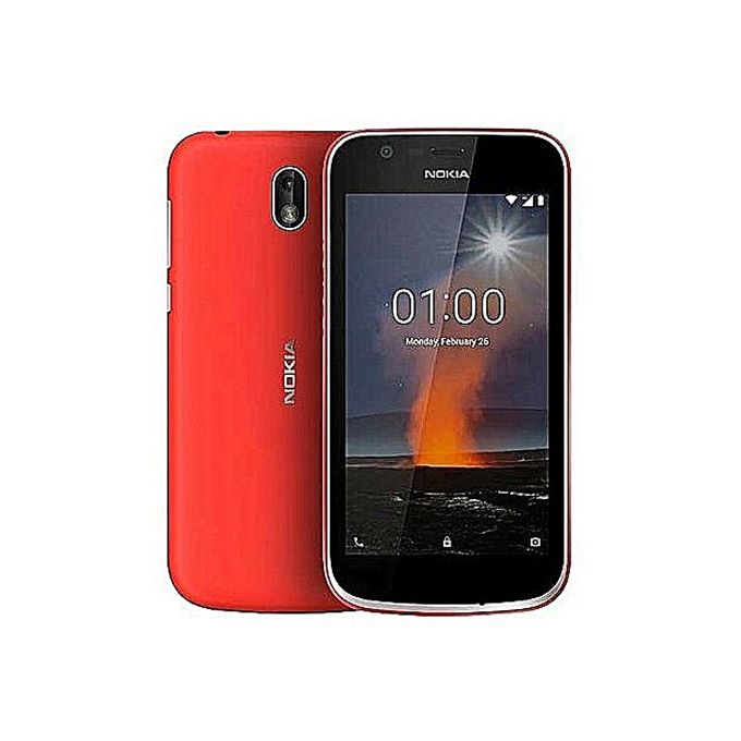 Nokia 1 – 4G – Android 8.0 – ROM  8GB – RAM 1GB - Caméra 5 Mégapixels – 2150mAh – Rouge