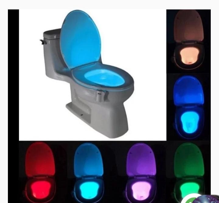 Siège de toilette intelligent avec capteur de mouvement PIR, étanche, 8 couleurs, rétro-éclairage pour bol des toilettes, luminaire LED, luminaire pour WC