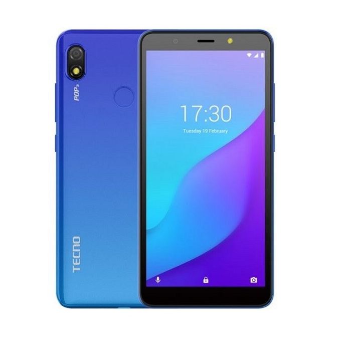 Tecno Pop 3 – 3G – Ecran. 5.7″ – ROM 16GB – RAM 1GB – Caméra 8/5MP – Batterie 3500mAh – Bleu