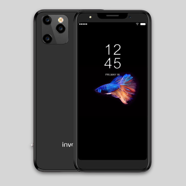 Invens H2 – Ecran 5.0″ – Double SIM – ROM 8GB – RAM 1GB – Caméra 10+5/5MP – Batterie 2500mAh – Noir