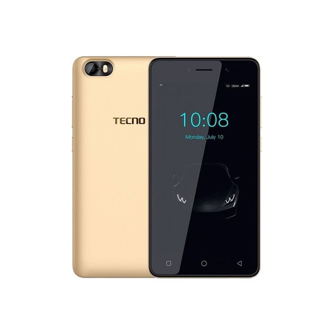 Tecno F1 – 3G – Ecran 5″ – ROM 8GB – RAM 1GB – Caméra 5MP – Batterie 2000mAh – Doré