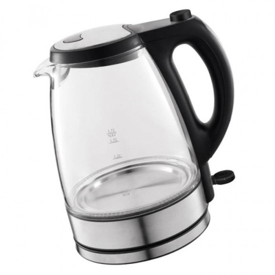 Bouilloire Electrique en Verre - 1.80 L - Noir