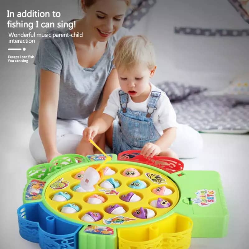 Jouets éducatifs pour enfants pêche rotative électrique bébé développement de l’intelligence de la musique garçons et filles costume