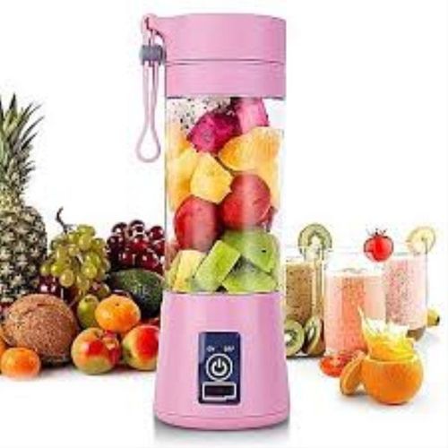 Mini Mixeur de Fruits Portable électrique Rechargeable avec USB - 380ml - Rose