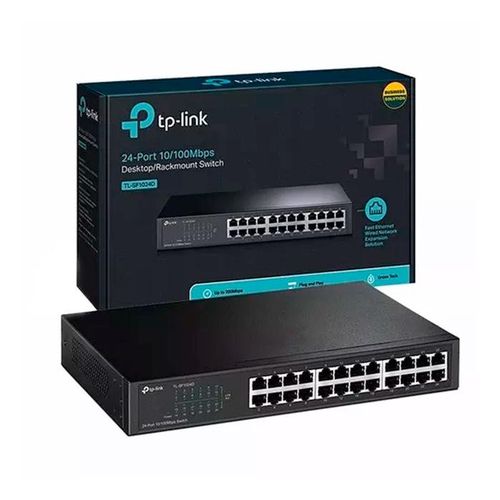 TP Link Switch - TL-SF1024D - 24 Ports - 10/100 Mps - Noir