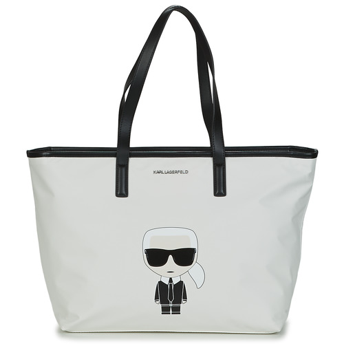 Sacs porté épaule Karl Lagerfeld K/Ikon NYLON TOTE Blanc