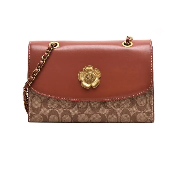 SWISSANT® Sac à Main Femme D'épaule Floral Marron