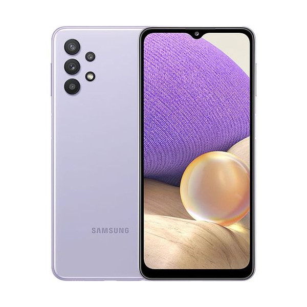 Samsung Galaxy A32- Ecran 6.4" - ROM 128GB - RAM 6GB - Quatre camera 64+1+5/32MP - Batterie 5000 mAh - Violet