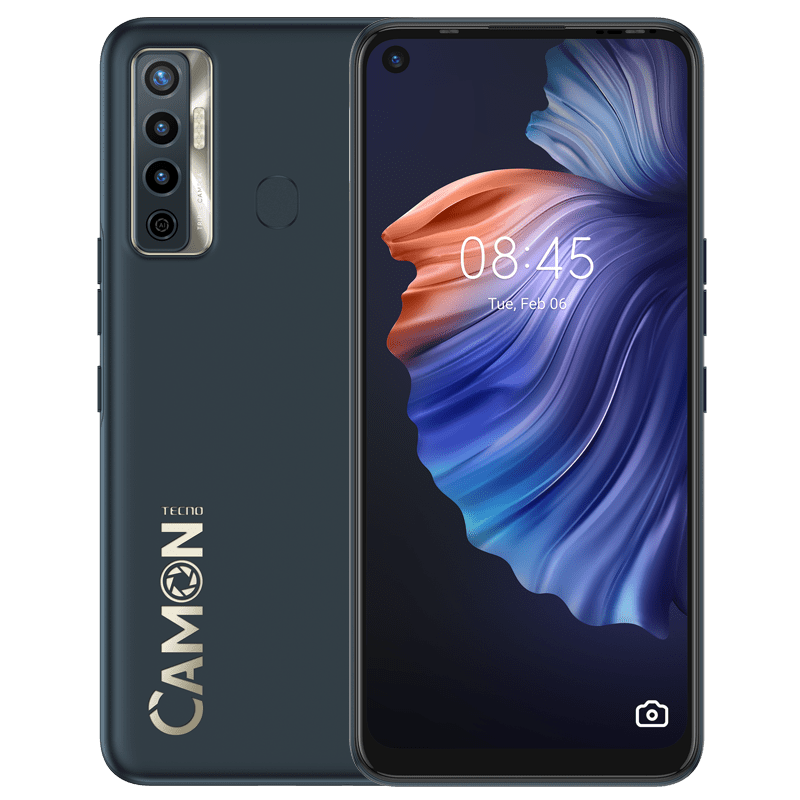 Tecno Camon 17 P - Écran 6.8" - ROM 128GB - RAM 6GB - Caméra 64MP - Batterie 5000mAh - Noir