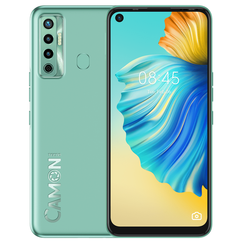 Tecno Camon 17 P - Écran 6.8" - ROM 128GB - RAM 6GB - Caméra 64MP - Batterie 5000mAh - Vert