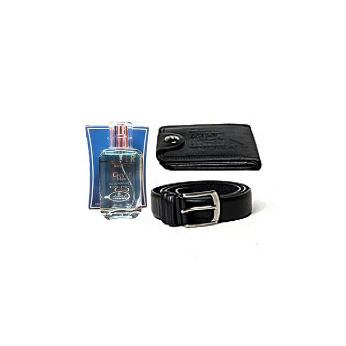 Pack Ceinture + Porte-Monnaie - Simili Cuir + Parfum