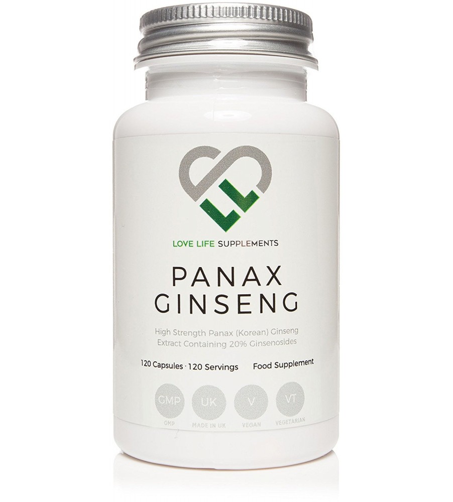 Panax Ginseng de LLS | 120 gélules à haute concentration (programme de 4 mois)