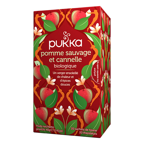 Infusion  Pomme sauvage et cannelle 20 sachets - Pukka