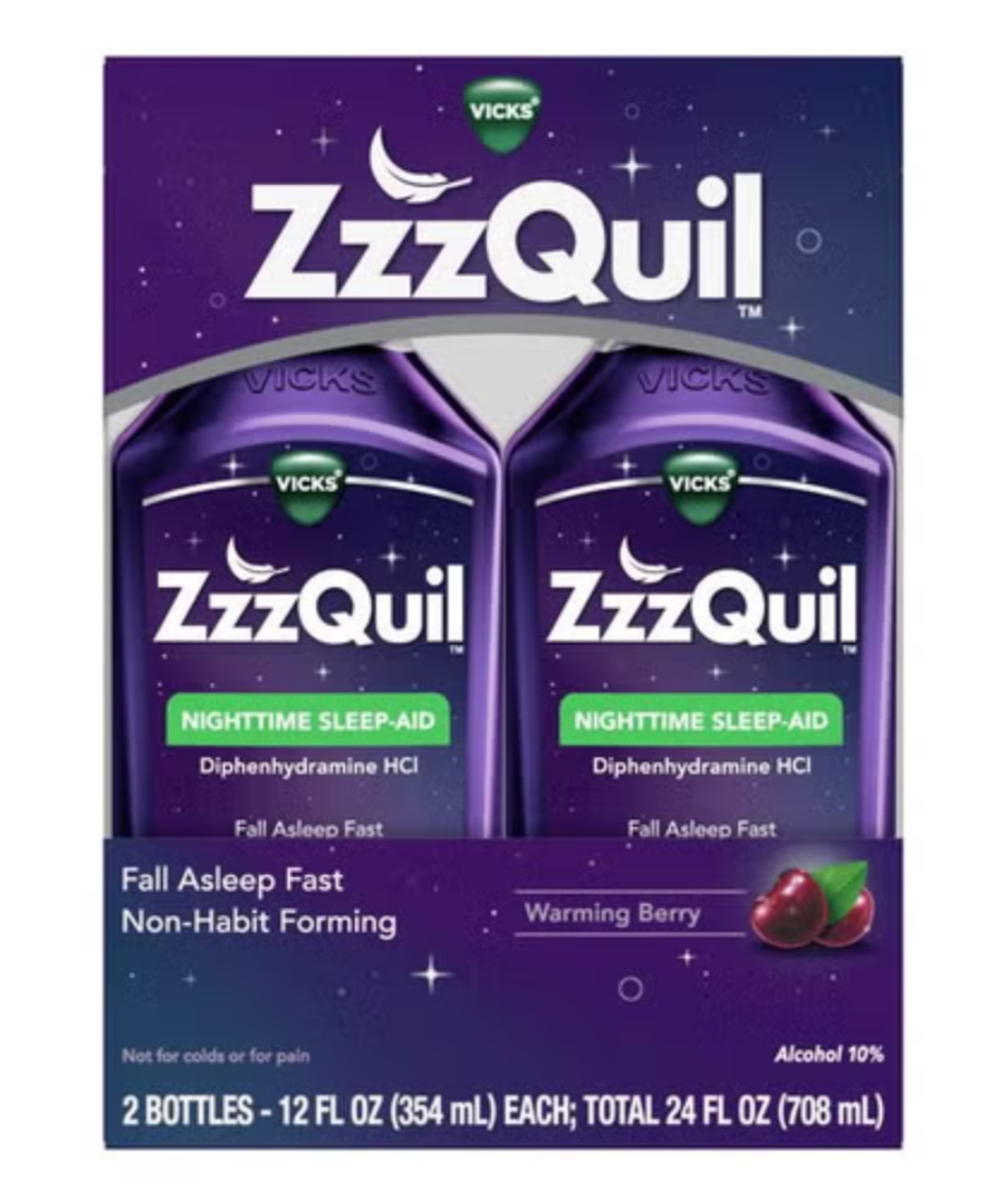 Aide au sommeil nocturne liquide ZzzQuil