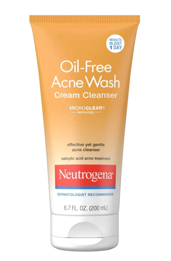 Crème nettoyante anti acné sans huiles Neutrogena