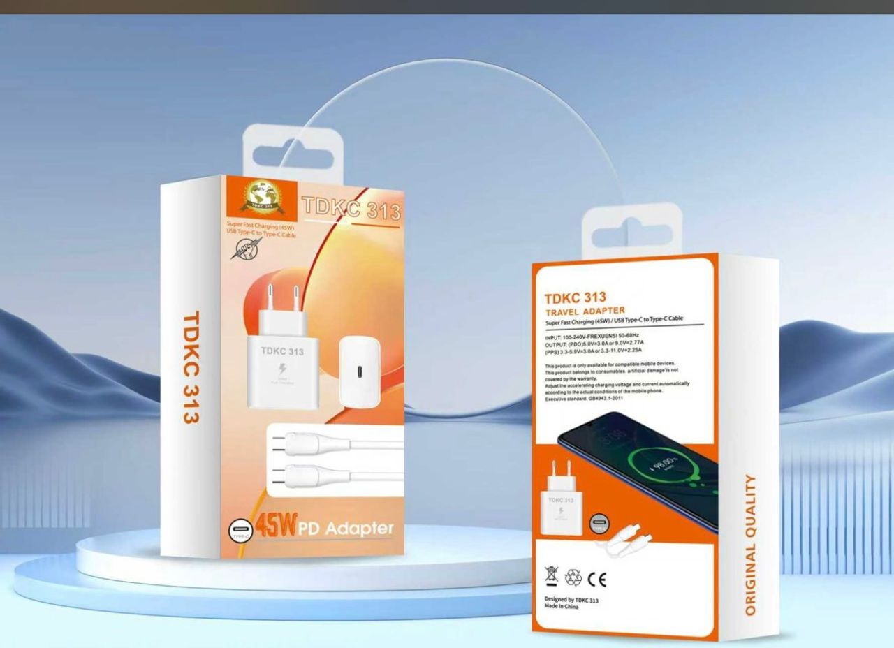 Chargeur Ultra-Rapide 45W PD ADAPTATER USB-C ORIGINAL