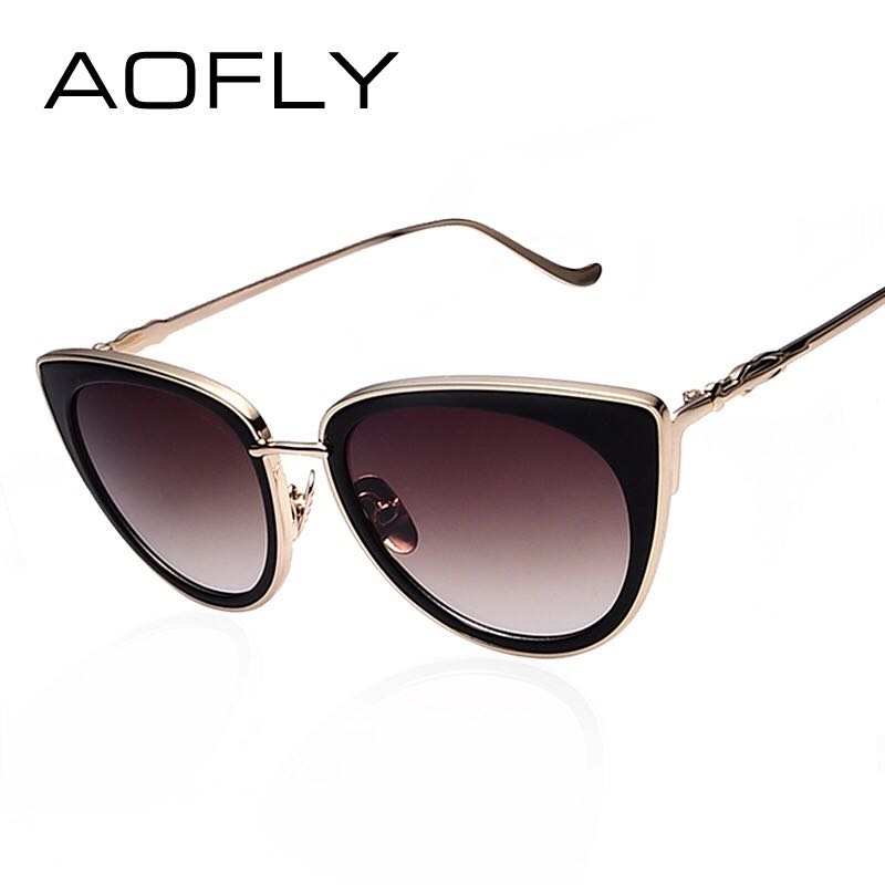 Lunette de soleil AOFLY cadre or metal