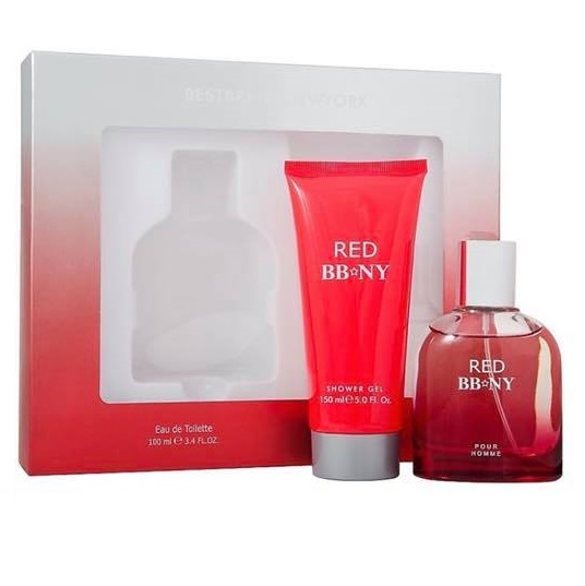 Bbny Rouge pour homme Ensemble cadeau pour lui, 100 ml