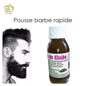 Huile Pousse Barbe Rapide de Chebe du Tchad Bio - 60ml