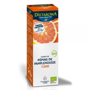 Extrait de pépins de pamplemousse 1200 BIO, 50 ml - Dietaroma