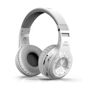 Casque bluetooth bluedio H+ Turbine avec Mic, support micro-SD / Radio FM - Blanc