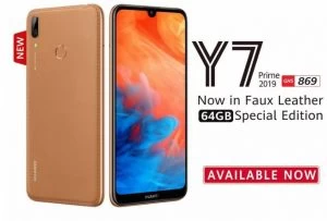 Huawei Y7 Prime (2019) - Ecran 6.26 - Caméra 13 MPX - ROM 64 GB - RAM  3 GB - Double SIM - OR