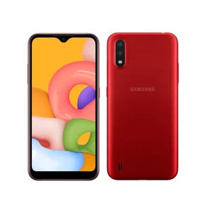 Galaxy A01 (2020) – Ecran 5.7’’- Double SIM – RAM 2GB – ROM 16GB – Caméra 13 / 2 MP camera front 5MP – Batterie 3000 mAh – Rouge