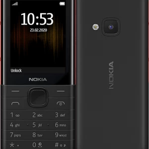 Nokia 5310 – Ecran 2.4” – Double SIM – Rom 8 Mo – FM Radio – MP3 – Batterie : 1200 mAh – Noir/Rouge