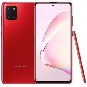 Samsung Galaxy Note 10+ – Ecran 6.8 ” – Double SIM- ROM 256GB – RAM 12GB – Caméra 16/12MP – Batterie 4300mAh – Rouge