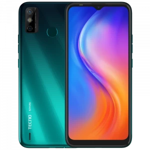 Tecno Spark 6 Go – Écran 6.52″ – ROM 64GB – RAM 4GB – Android™ 10 – Caméra 2*13/5MP – Batterie 5000mAh – Vert