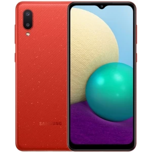 Samsung Galaxy M02 – Ecran 5.7″ HD+ – ROM 32GB – RAM 2GB – Android 10 – Caméra 13+2/8MP – Batterie 4000mAh – Rouge