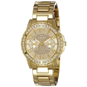 Guess - W0705L2 - Montre Femme - Quartz Analogique - Cadran Doré - Bracelet Acier Doré