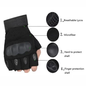 Gants de fitness et musculation noir