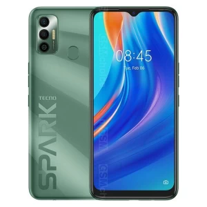 Tecno Spark 7 – Écran 6.5″ HD – ROM 64GB – RAM 3GB – Caméra 16/8MP  - Batterie 5000mAh – Vert