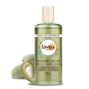 LOVEA Huile 100% naturelle – Amande douce 100 ml Certifiée Bio