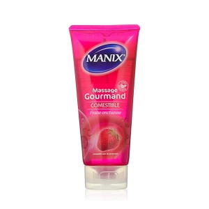 Manix Massage Gourmand - Gel de massage comestible à la fraise