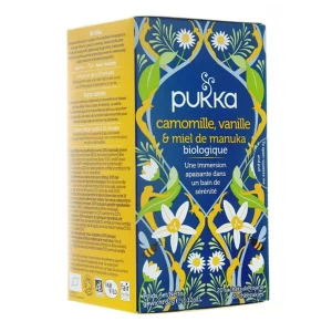 Infusioncamomille vanille et miel de manuka 20 sachets - Pukka