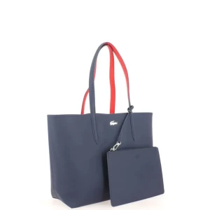 Sac Cabas Lacoste Réversible Bleu Rouge