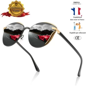 RMEGA® Lunettes de soleil Marque de Luxe - Homme Lunettes de soleil - Lunettes Masculines