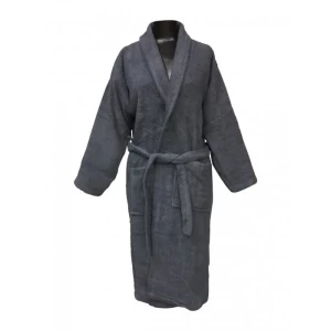 Peignoir de bain Col Châle - Couleurs Peignoirs - Anthracite-Dark Grey, Taille - XL