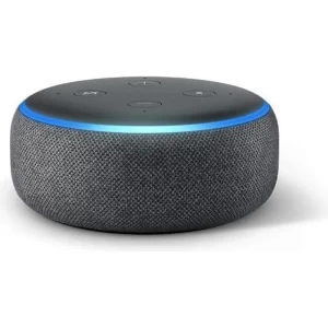 Echo Dot (3ème génération), Enceinte connectée avec Alexa, Tissu anthracite