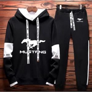 vêtement de sport à capuche pour homme, avec Logo Mustang